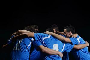 équipe de footballeurs photo