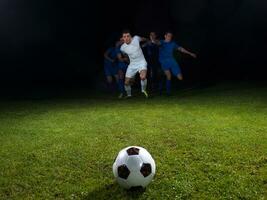 duel de footballeurs photo