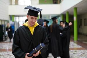 portrait du jour de la remise des diplômes photo