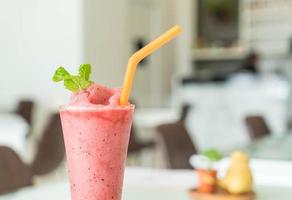 Smoothie aux baies mélangées au café photo