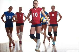 volley-ball, femme, groupe photo