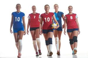 volley-ball, femme, groupe photo