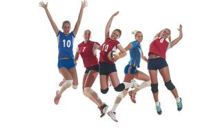 volley-ball, femme, groupe photo