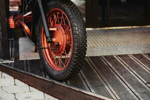 roue de moto vintage photo