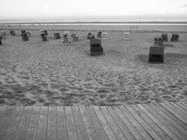 île de langeoog dans la mer du nord photo