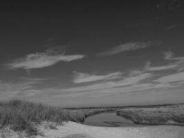 île de langeoog dans la mer du nord photo