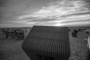 le plage de langeoog île photo