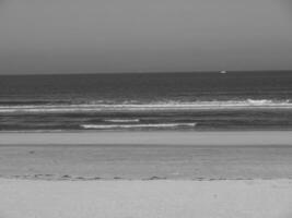 été temps sur langeoog île photo