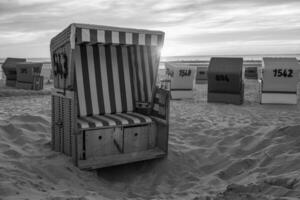 le plage de langeoog île photo