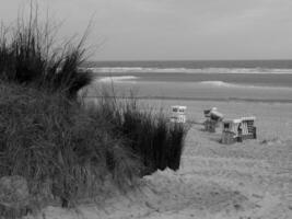 île de langeoog dans la mer du nord photo