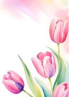 art magnifique printemps tulipes Contexte photo