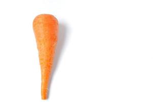 carottes isolés sur fond blanc