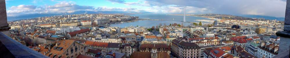 Genève ville panorama, Suisse, hdr photo