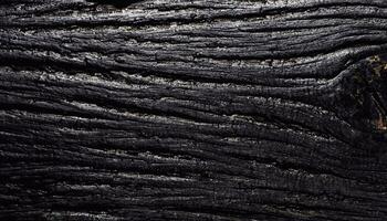 macro photo de noir bois surface avec bois texture