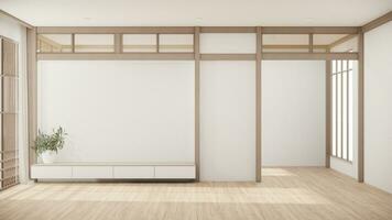 minimal cabinet pour la télé intérieur mur maquette. photo