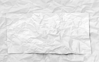photo blanc froissé papier texture Contexte conception espace blanc Ton