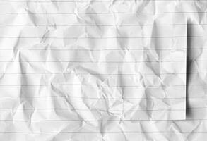 photo blanc froissé papier texture Contexte conception espace blanc Ton