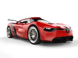 brillant rouge sport concept voiture - beauté coup photo