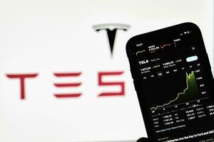 tesla Stock partager croissance photo