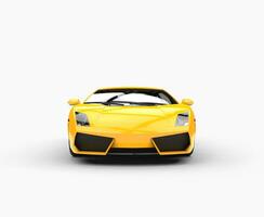 Jaune supercar de face vue photo