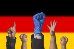 protestations dans Allemagne photo