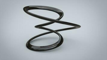 abstrait noir métal vague forme sculpture photo