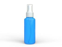 bleu Plastique vaporisateur bouteille photo