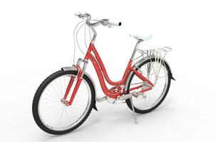 fille rouge bicyclette 2 photo