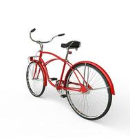 rouge ancien vélo arrière vue photo