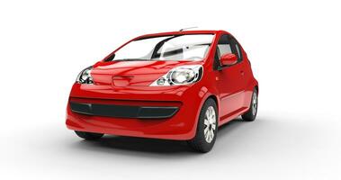 petit rouge voiture de face photo