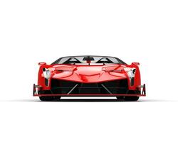 rouge des sports supercar - de face vue photo