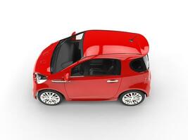 vif rouge compact voiture - Haut vue photo