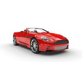 rouge convertible des sports voiture - studio beauté coup photo