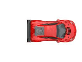 brique rouge moderne des sports voiture - Haut vers le bas vue photo