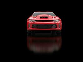 rage rouge moderne muscle voiture - beauté coup - 3d illustration photo