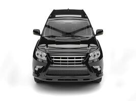 jet noir moderne suv - de face Haut vue photo