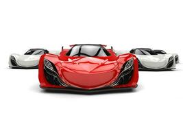 cramoisi rouge futuriste concept des sports voiture photo