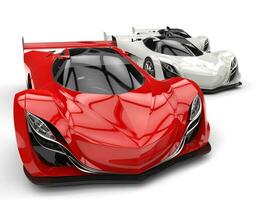 rouge et blanc impressionnant concept super voitures photo
