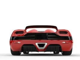 magnifique écarlate rouge futuriste des sports voiture - retour vue photo