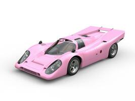 brillant doux Rose ancien course voiture photo