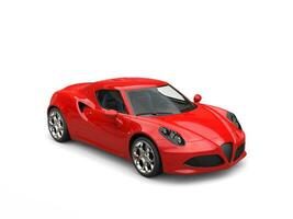 cornaline rouge sport concept voiture - studio coup photo