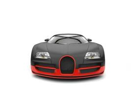 magnifique moderne mat noir et rouge concept super voiture de sport photo