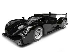 super brillant noir moderne course voiture photo