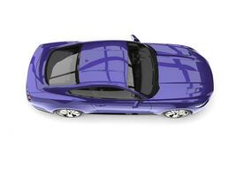 super violet moderne muscle voiture - Haut vers le bas vue photo