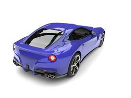 Royal violet moderne vite des sports concept voiture - Haut vers le bas queue coup photo