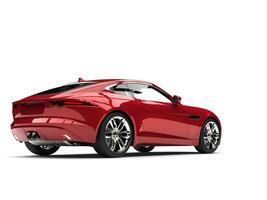 métallique Cerise rouge luxe des sports voiture - retour vue photo
