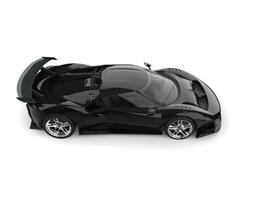 moderne course supercar - Haut vers le bas vue - jet noir Couleur photo