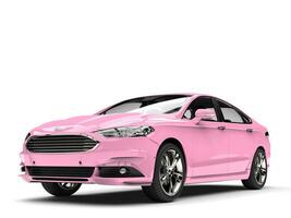 doux rose gué mondeo 2015 - 2018 modèle - beauté coup - 3d illustration - sur blanc Contexte photo