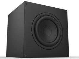 noir mat sous woofer basse la musique orateur - fermer coup photo