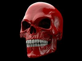 du sang rouge démon crâne photo
